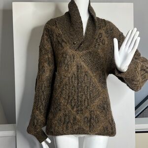 Men’s COOGI HAUTE COUTURE Sz M Mohair Linen Cotton Pullover Sweater